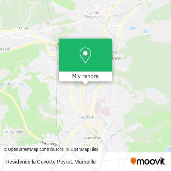 Résidence la Gavotte Peyret plan