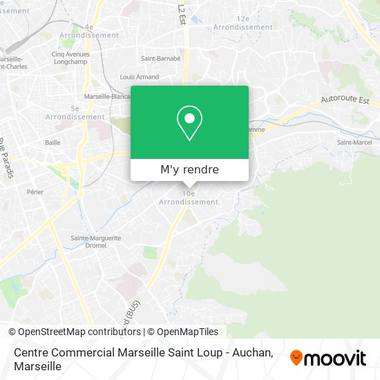 Centre Commercial Marseille Saint Loup - Auchan plan
