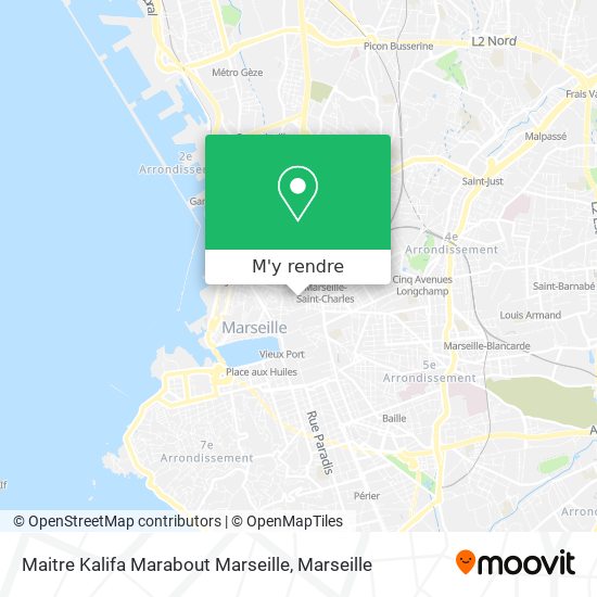 Maitre Kalifa Marabout Marseille plan