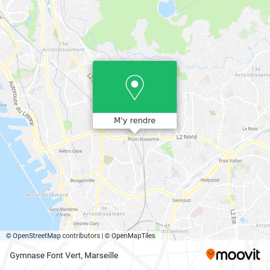 Gymnase Font Vert plan