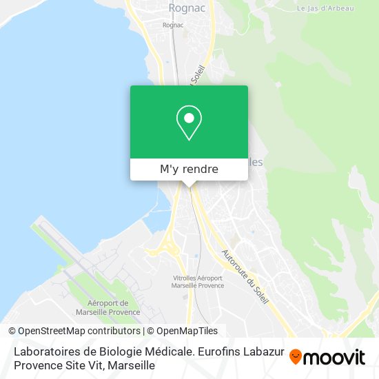 Laboratoires de Biologie Médicale. Eurofins Labazur Provence Site Vit plan