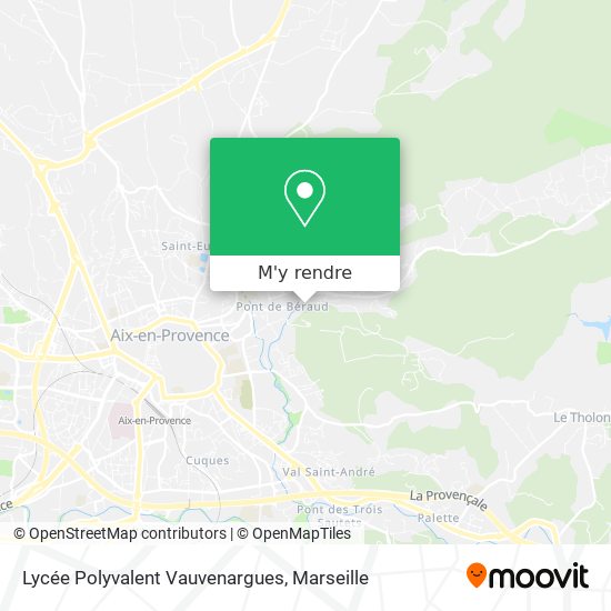 Lycée Polyvalent Vauvenargues plan