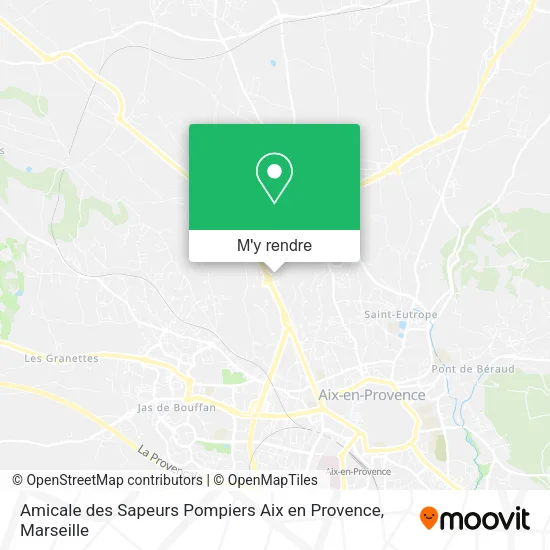 Amicale des Sapeurs Pompiers Aix en Provence plan