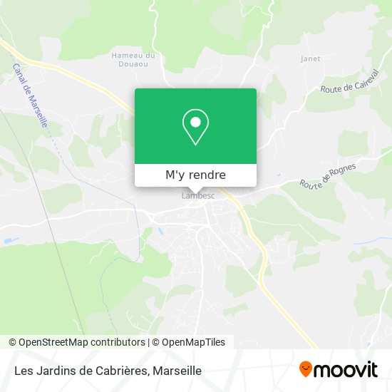 Les Jardins de Cabrières plan