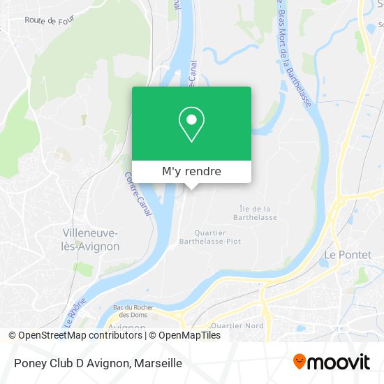 Poney Club D Avignon plan