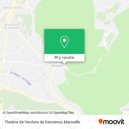 Théâtre de Verdure de Géménos plan