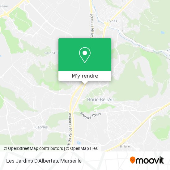 Les Jardins D'Albertas plan