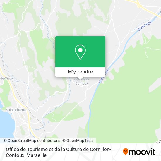 Office de Tourisme et de la Culture de Cornillon-Confoux plan