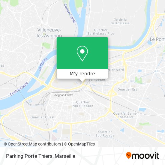 Parking Porte Thiers plan