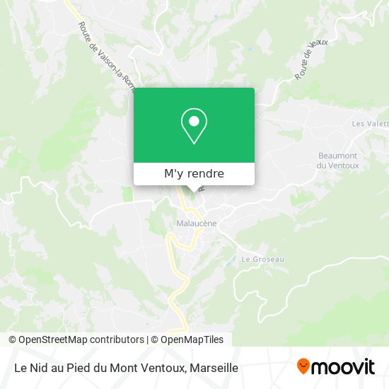 Le Nid au Pied du Mont Ventoux plan