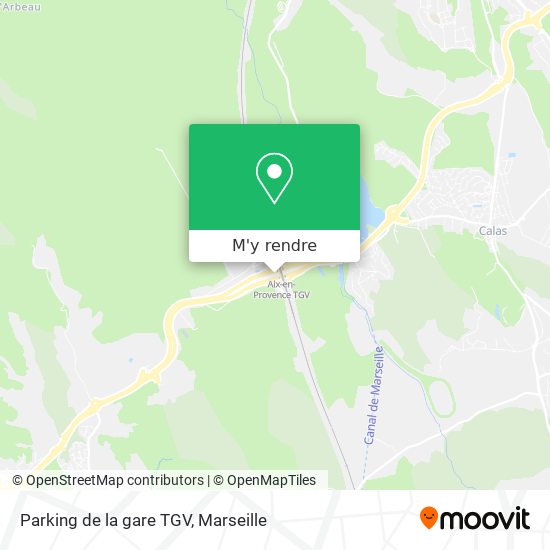 Parking de la gare TGV plan