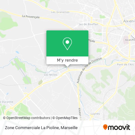 Zone Commerciale La Pioline plan