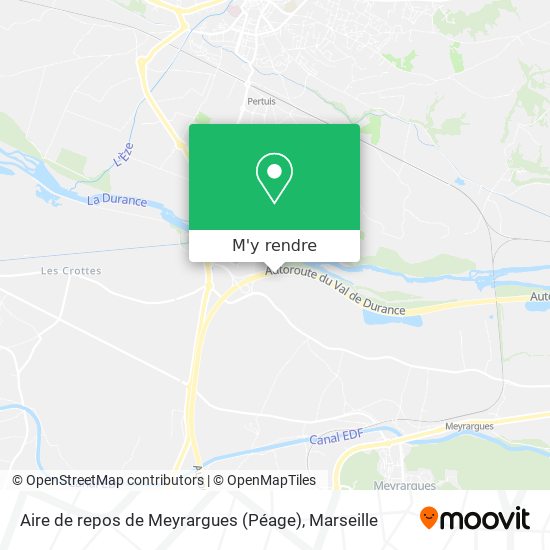 Aire de repos de Meyrargues (Péage) plan