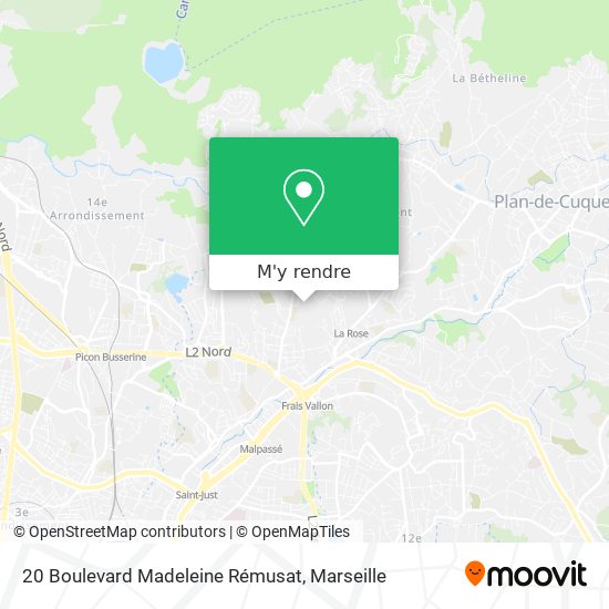 20 Boulevard Madeleine Rémusat plan