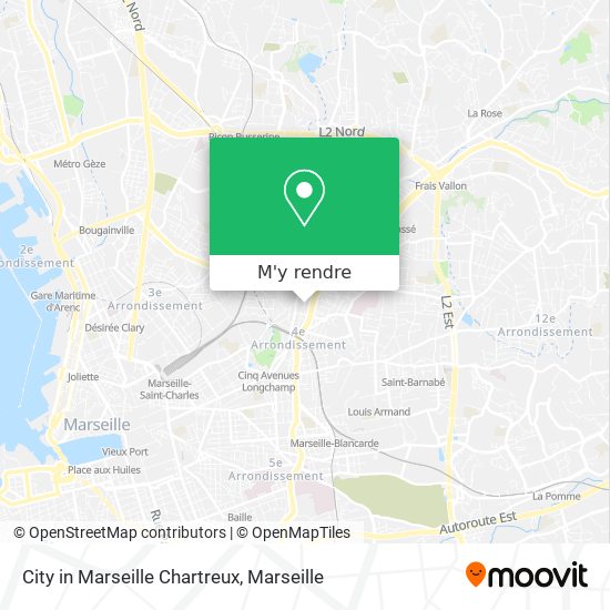 City in Marseille Chartreux plan