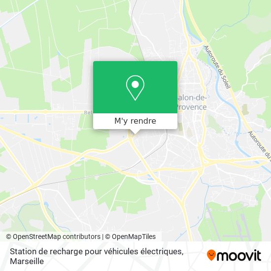 Station de recharge pour véhicules électriques plan