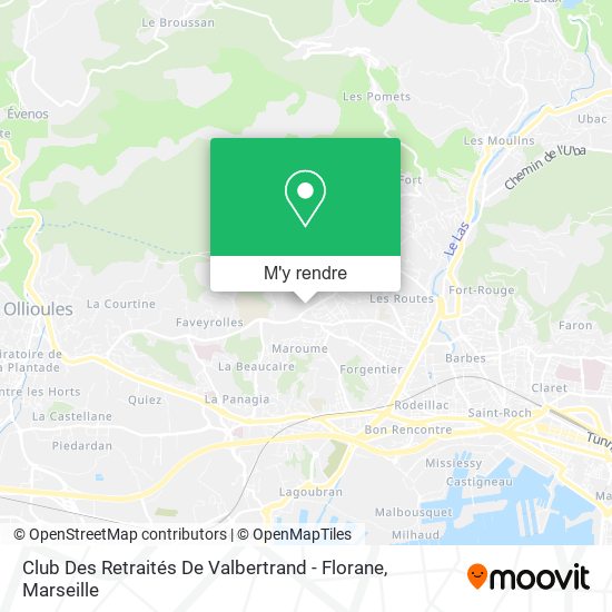 Club Des Retraités De Valbertrand - Florane plan