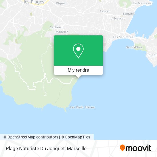 Plage Naturiste Du Jonquet plan