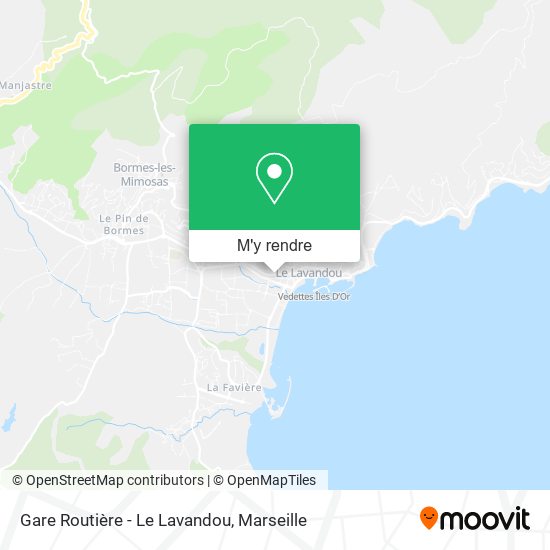 Gare Routière - Le Lavandou plan