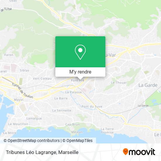 Tribunes Léo Lagrange plan