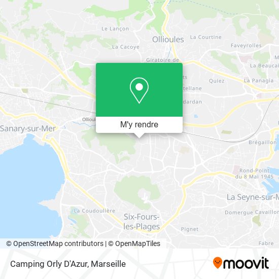 Camping Orly D'Azur plan