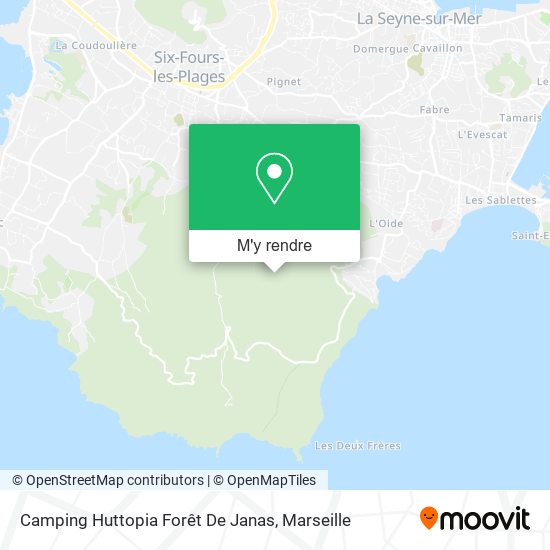 Camping Huttopia Forêt De Janas plan