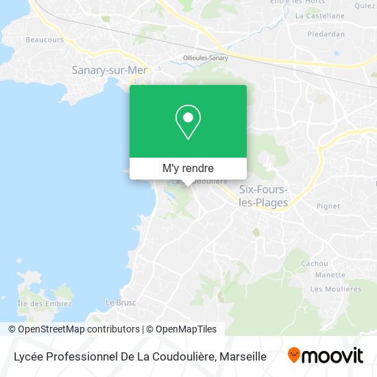 Lycée Professionnel De La Coudoulière plan