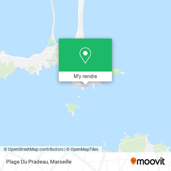 Plage Du Pradeau plan