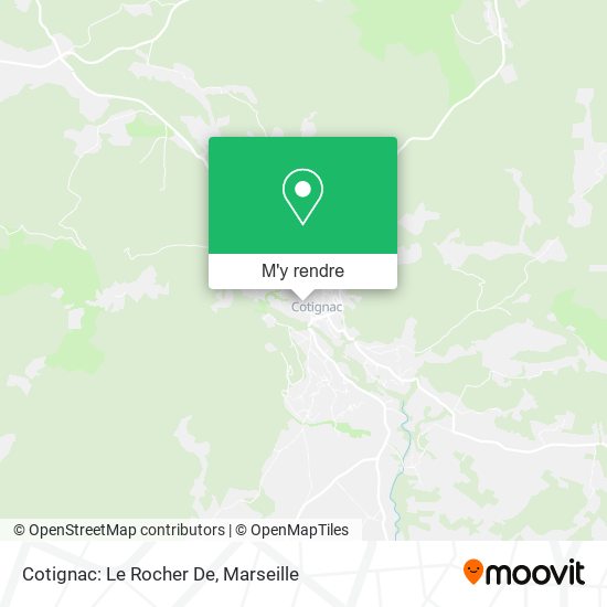 Cotignac: Le Rocher De plan