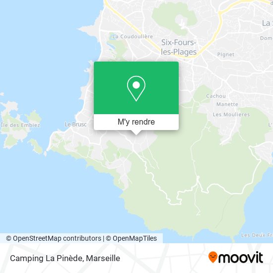 Camping La Pinède plan