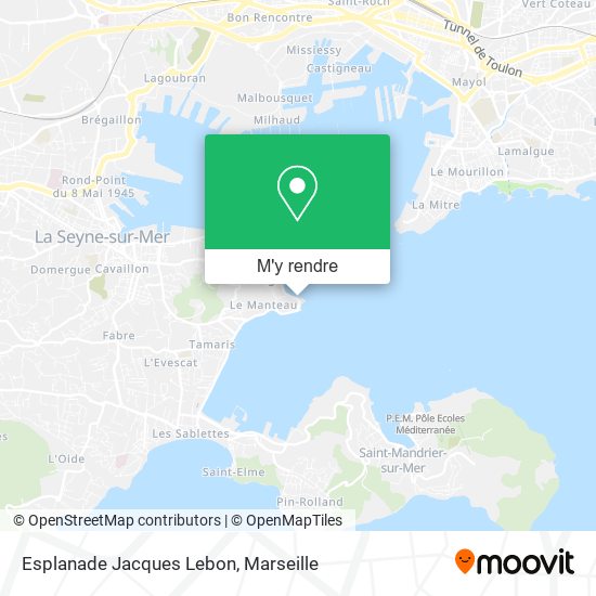 Esplanade Jacques Lebon plan
