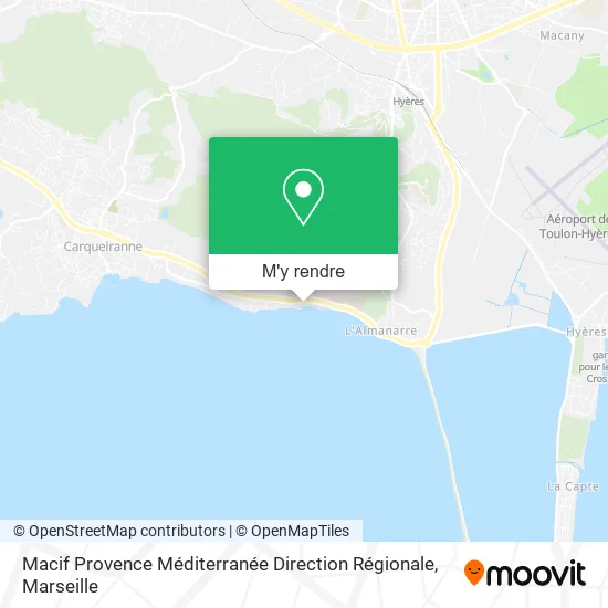 Macif Provence Méditerranée Direction Régionale plan