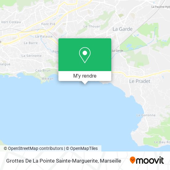 Grottes De La Pointe Sainte-Marguerite plan