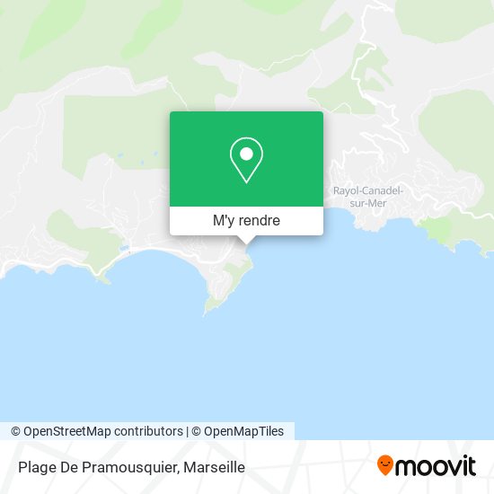Plage De Pramousquier plan