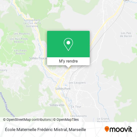 École Maternelle Frédéric Mistral plan