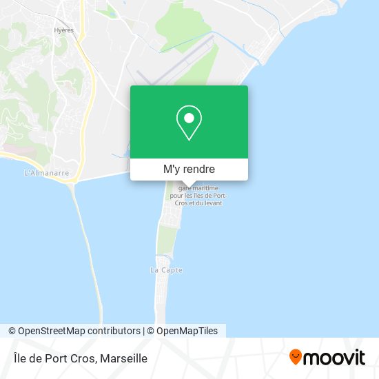 Île de Port Cros plan