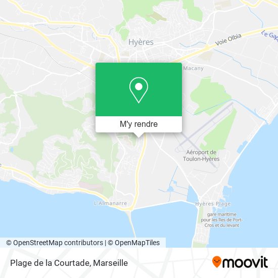 Plage de la Courtade plan