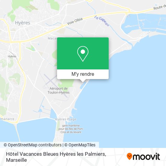 Hôtel Vacances Bleues Hyères les Palmiers plan