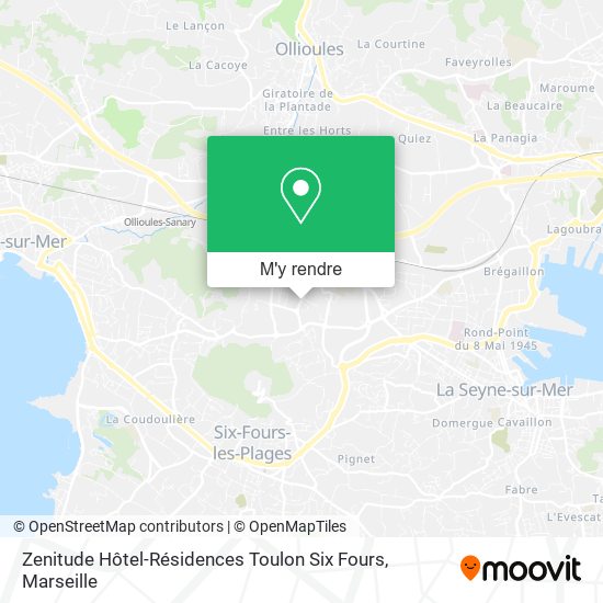 Zenitude Hôtel-Résidences Toulon Six Fours plan