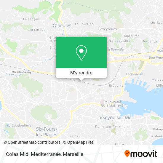 Colas Midi Méditerranée plan