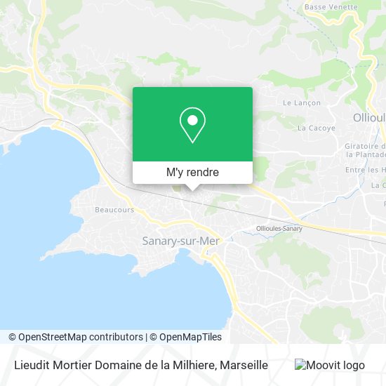 Lieudit Mortier Domaine de la Milhiere plan