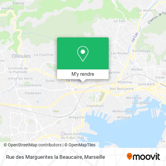 Rue des Marguerites la Beaucaire plan