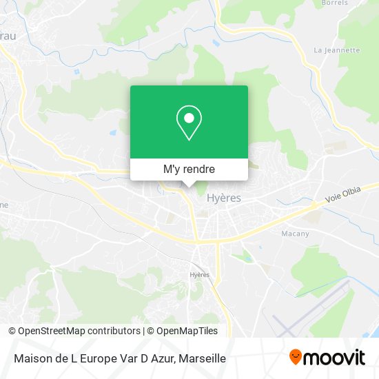 Maison de L Europe Var D Azur plan