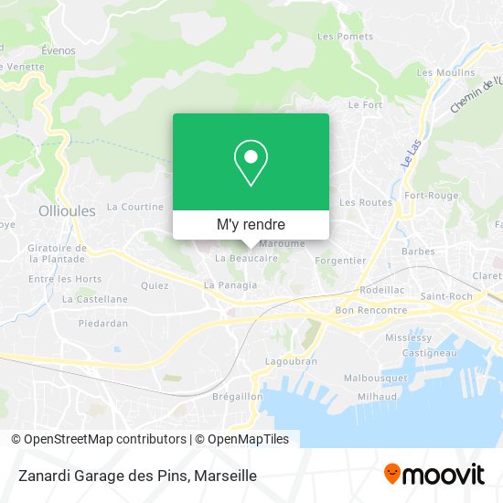 Zanardi Garage des Pins plan