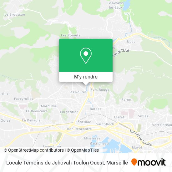 Locale Temoins de Jehovah Toulon Ouest plan