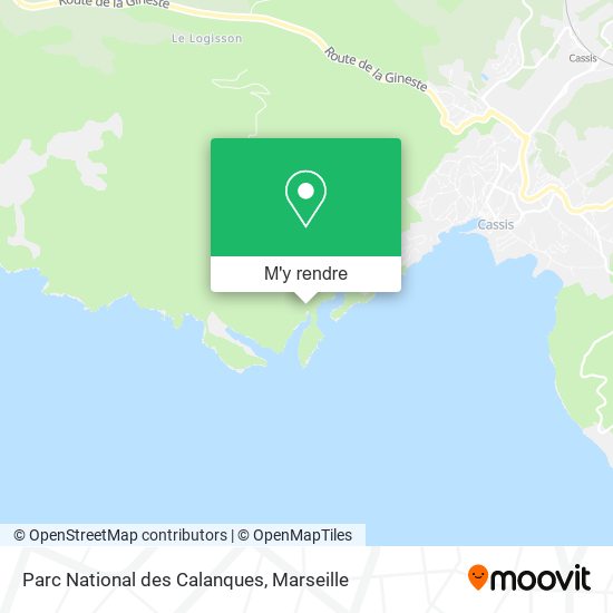 Parc National des Calanques plan