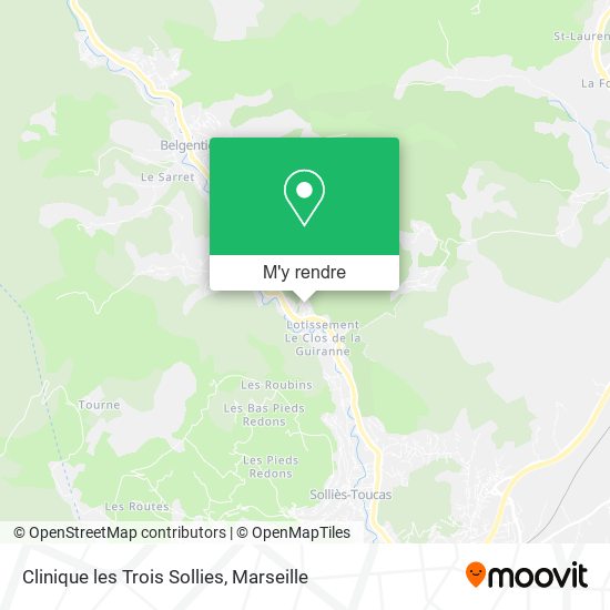 Clinique les Trois Sollies plan