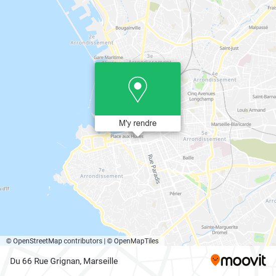 Du 66 Rue Grignan plan