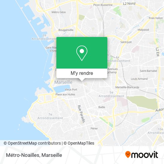 Métro-Noailles plan