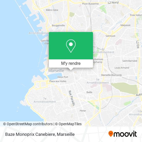 Baze Monoprix Canebiere plan